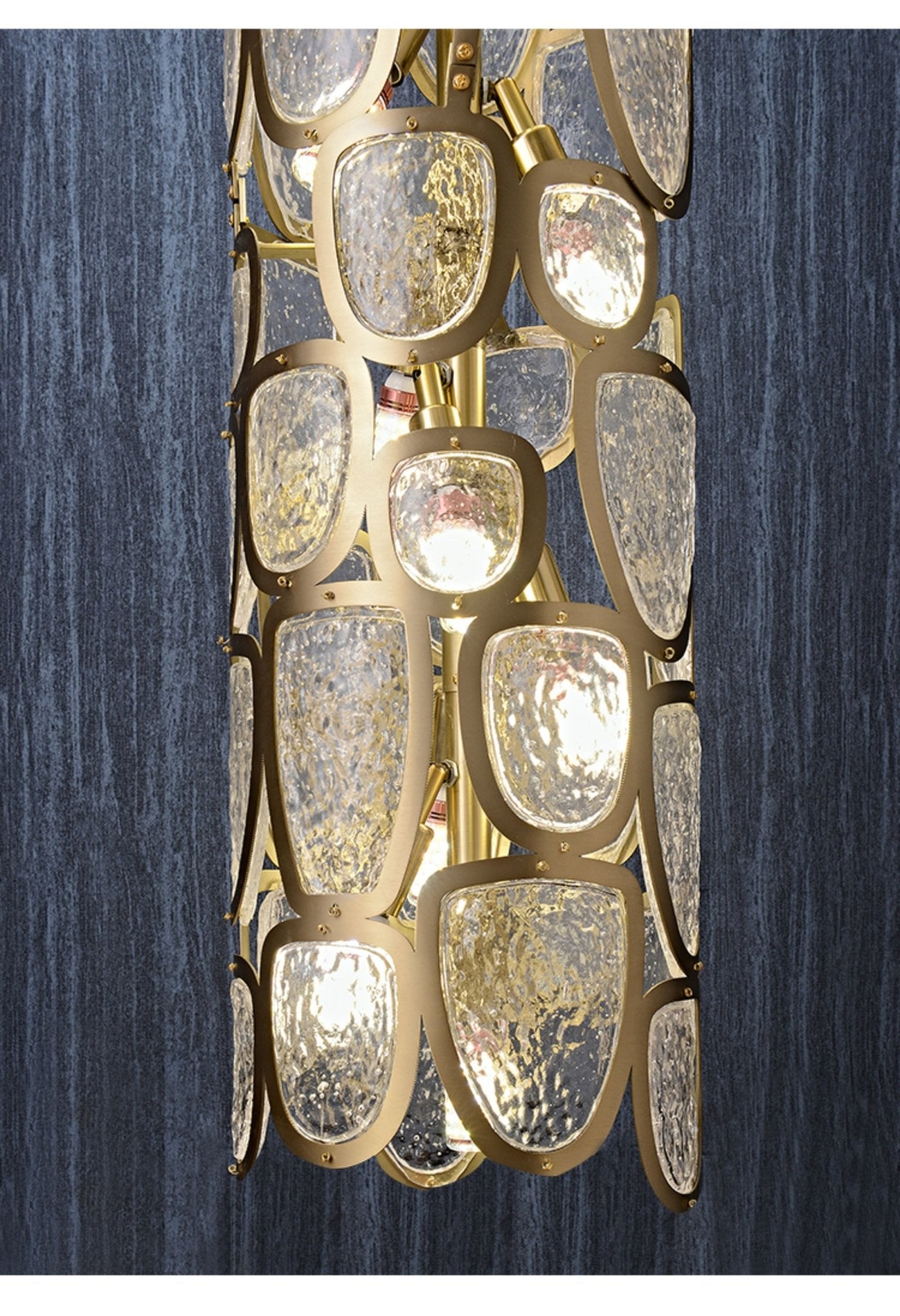 Crystal Mosaic Column Pendant Lamp