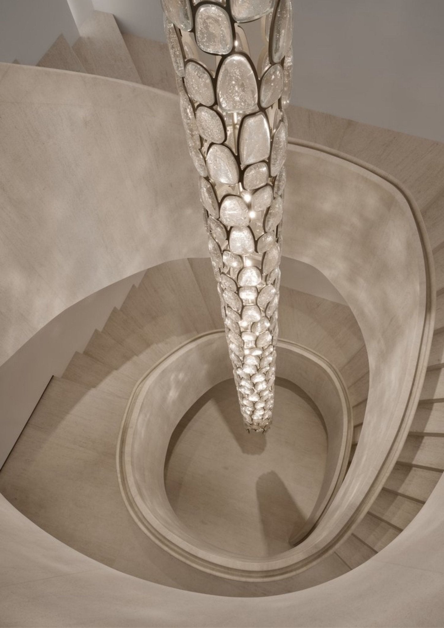 Crystal Mosaic Column Pendant Lamp