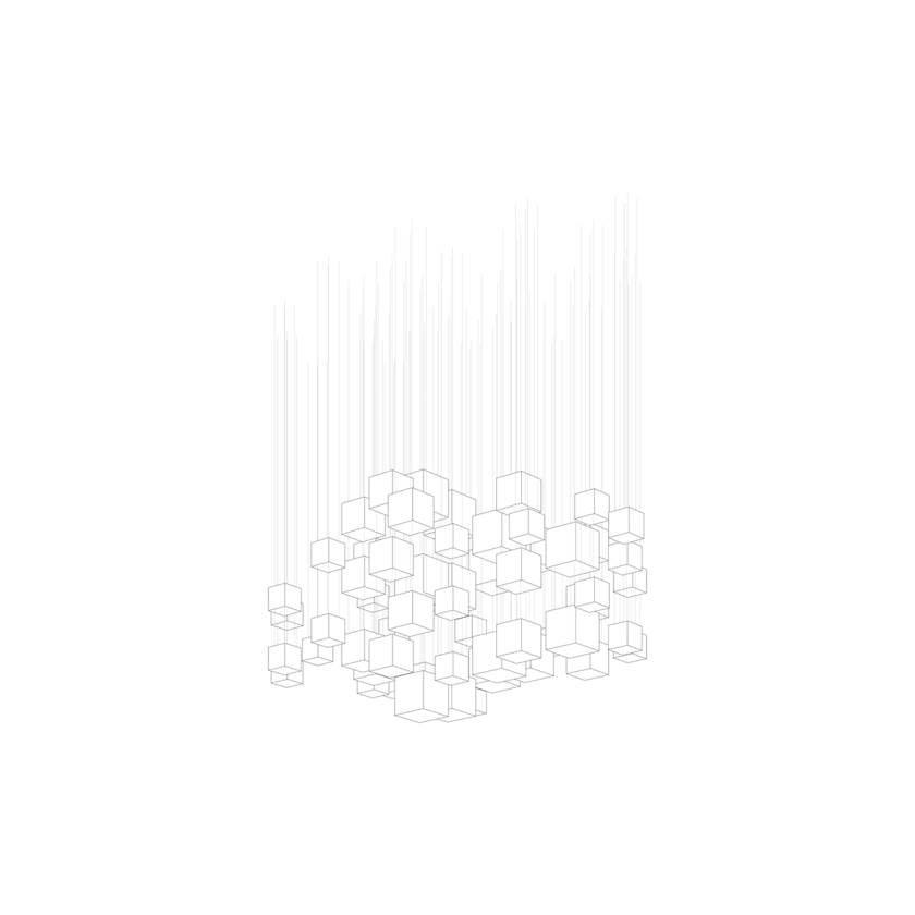 Crystal Pixels Customize Chandelier