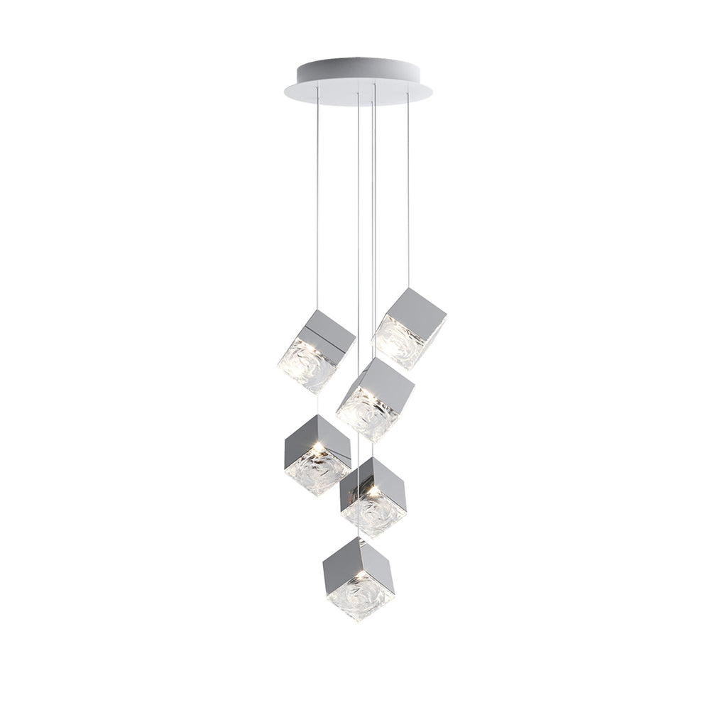 Cubic Luster Cascade Chandelier