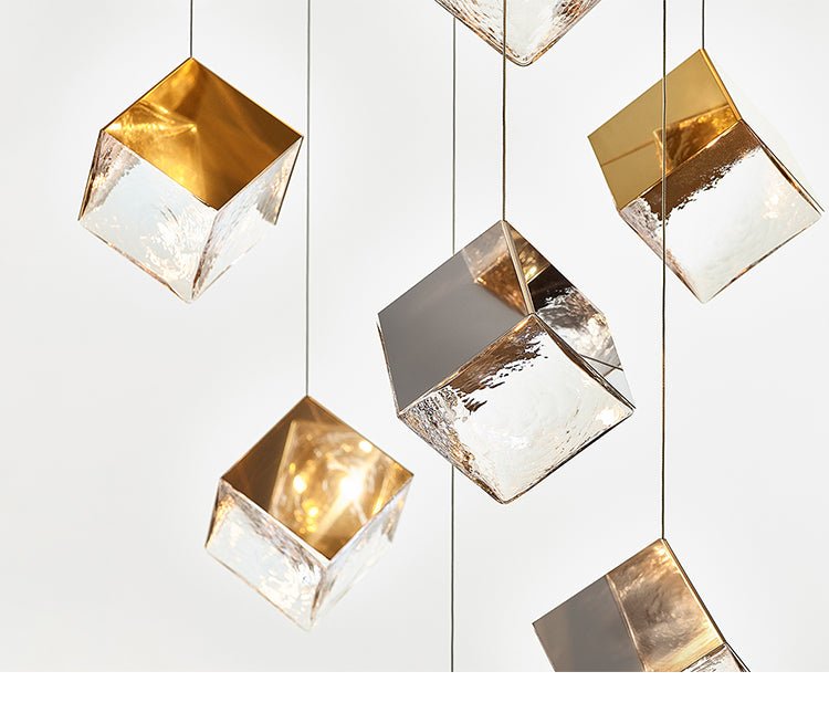 Cubic Luster Cascade Chandelier