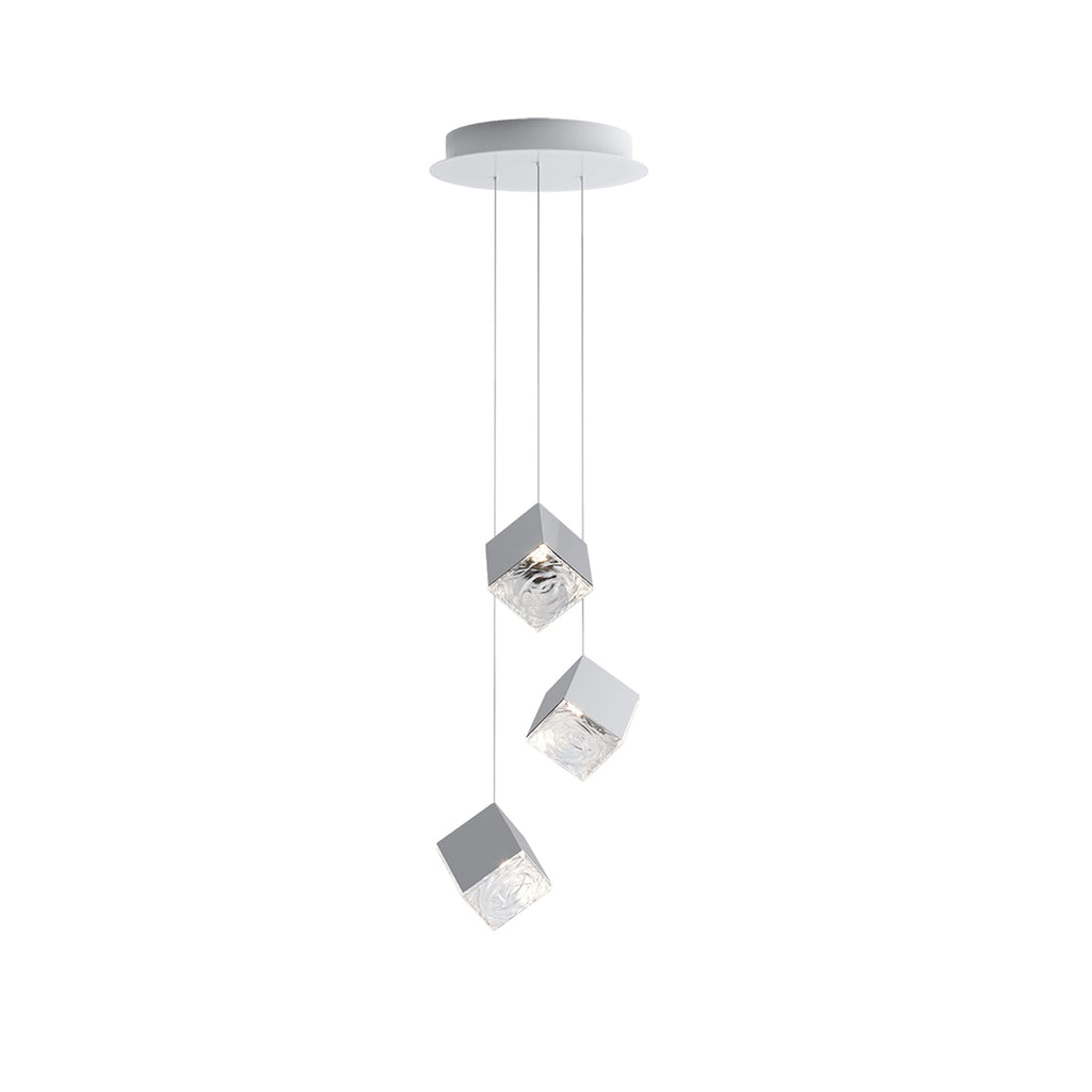 Cubic Luster Cascade Chandelier