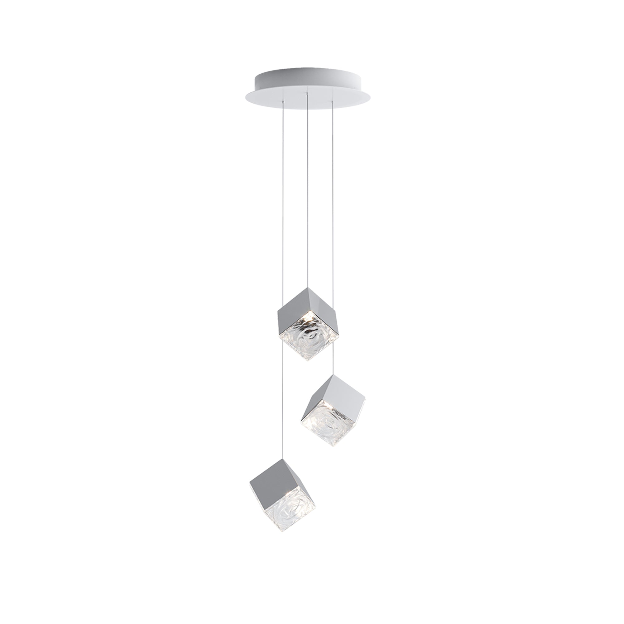 Cubic Luster Cascade Chandelier
