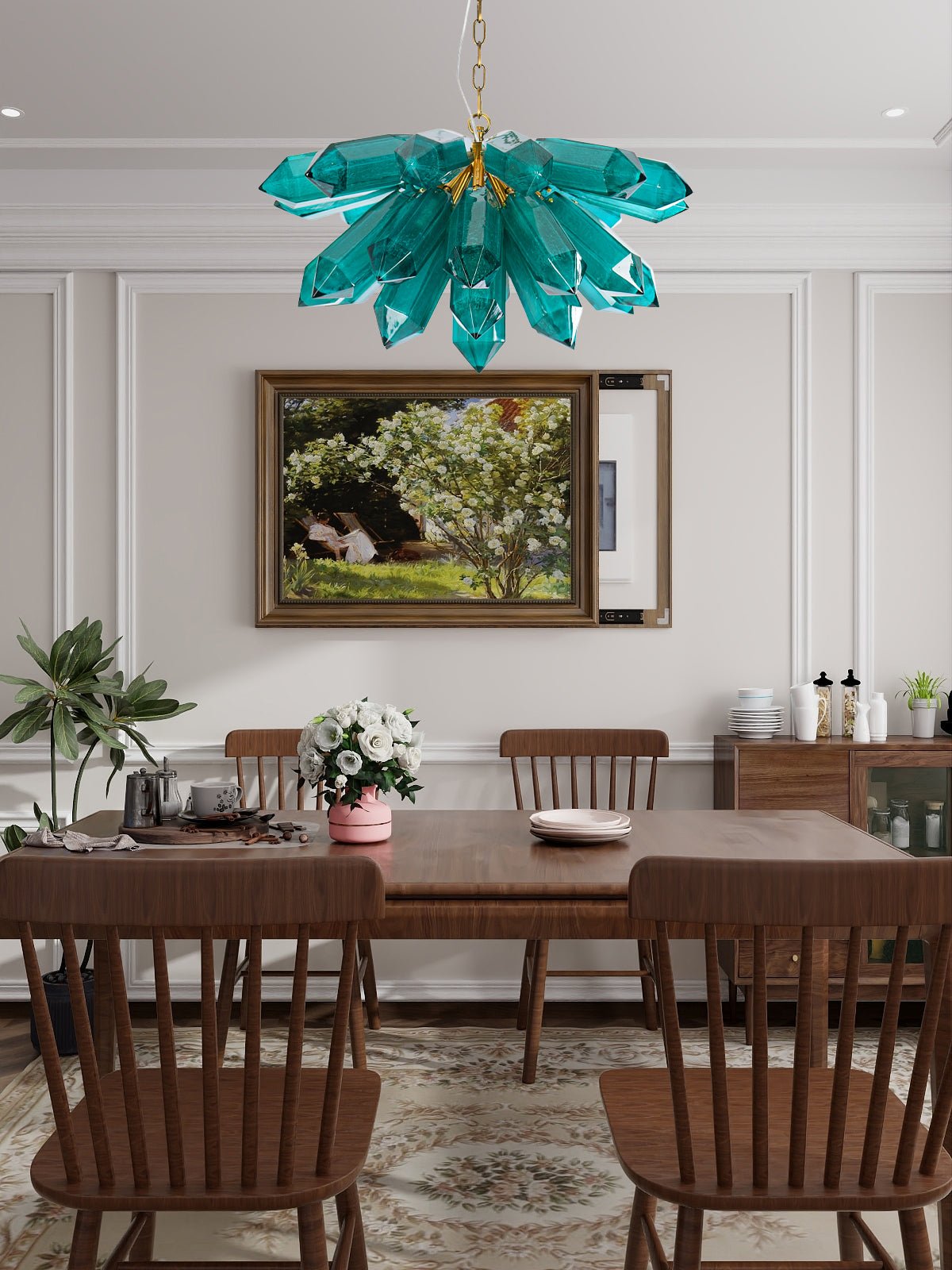Emerald Crystal Chandelier