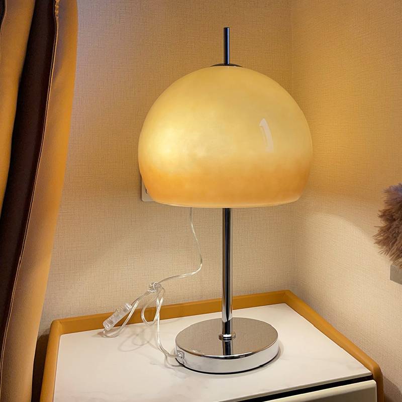Glass Mushroom Table Lamp