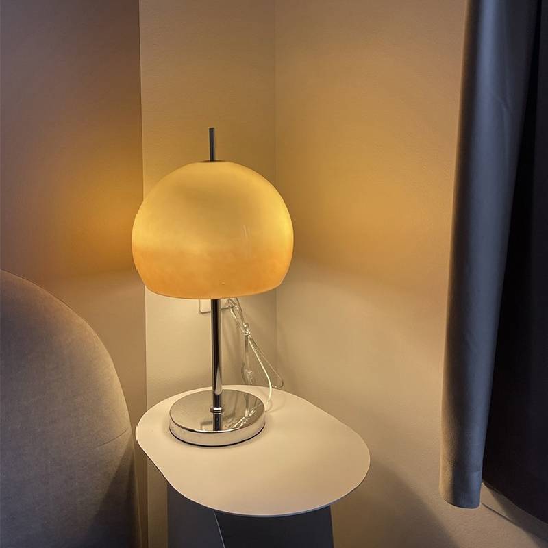 Glass Mushroom Table Lamp
