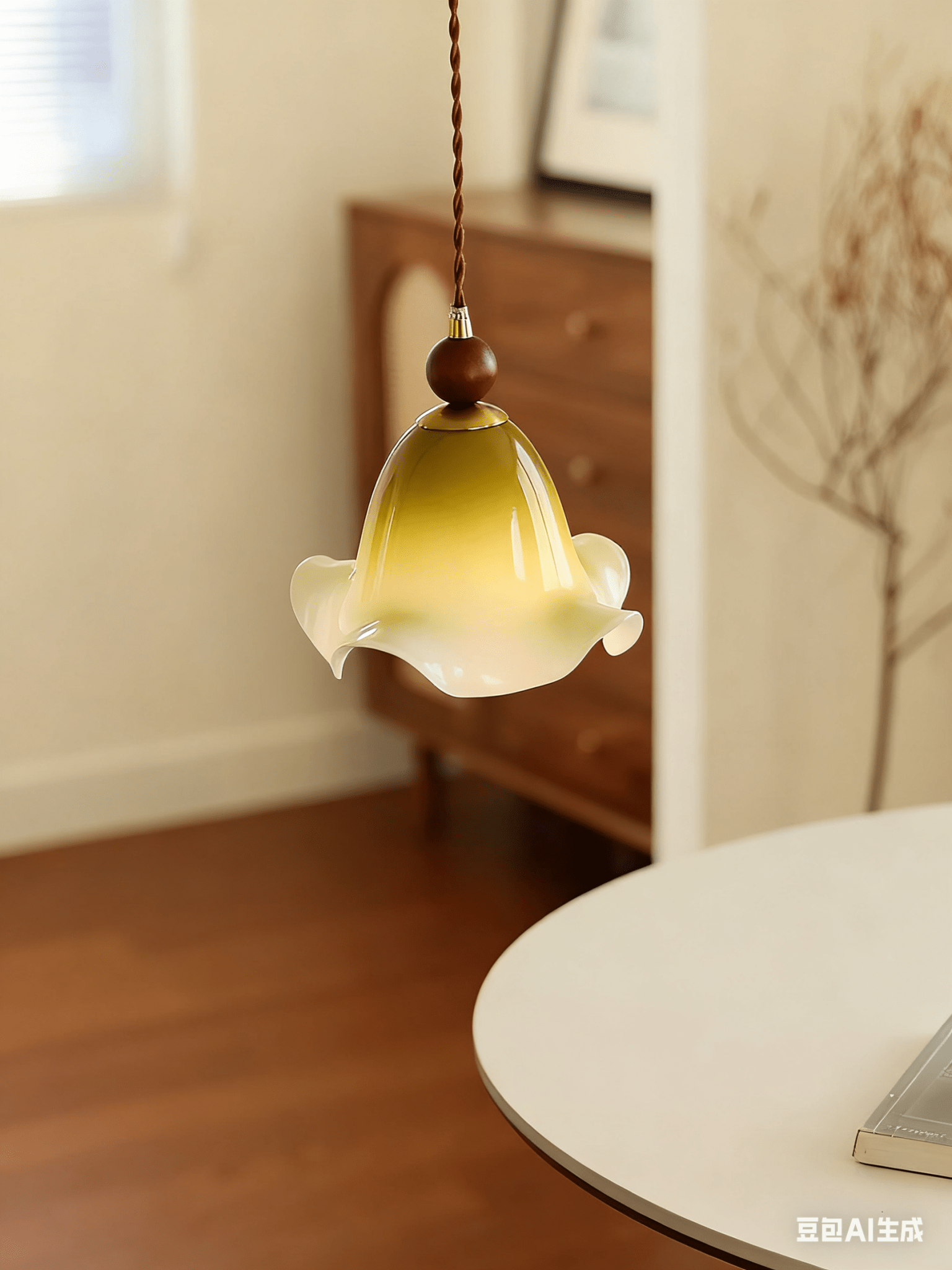 Gradient Petal Pendant Lamp