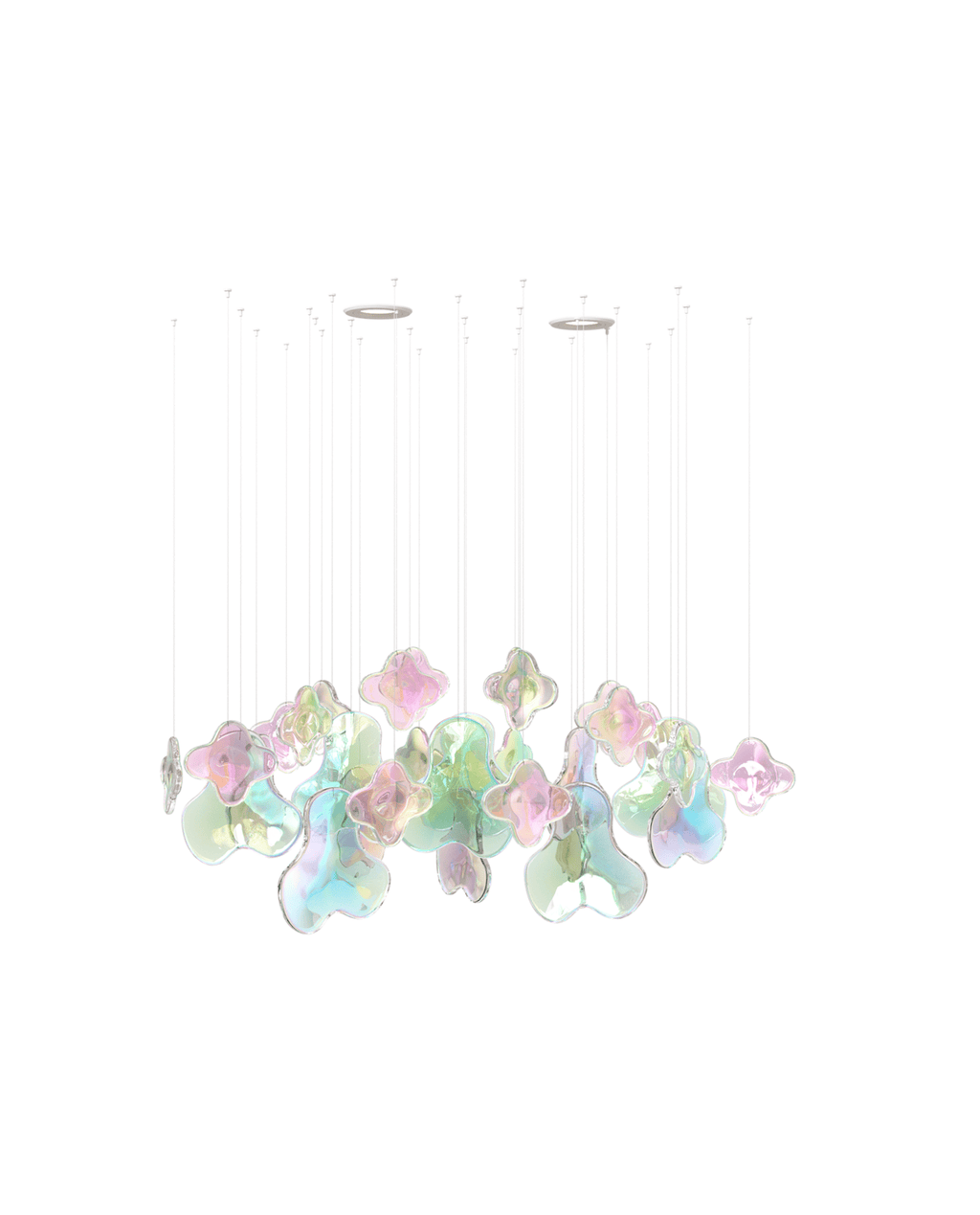 Iris Iridescent Blossom Chandelier
