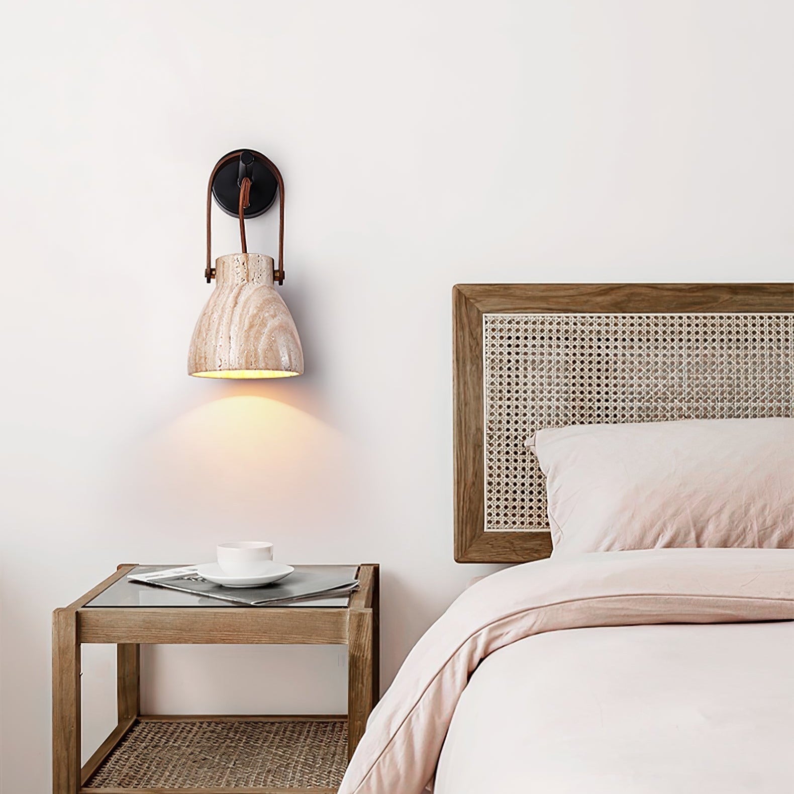 Lanta Arc Stone Sconce