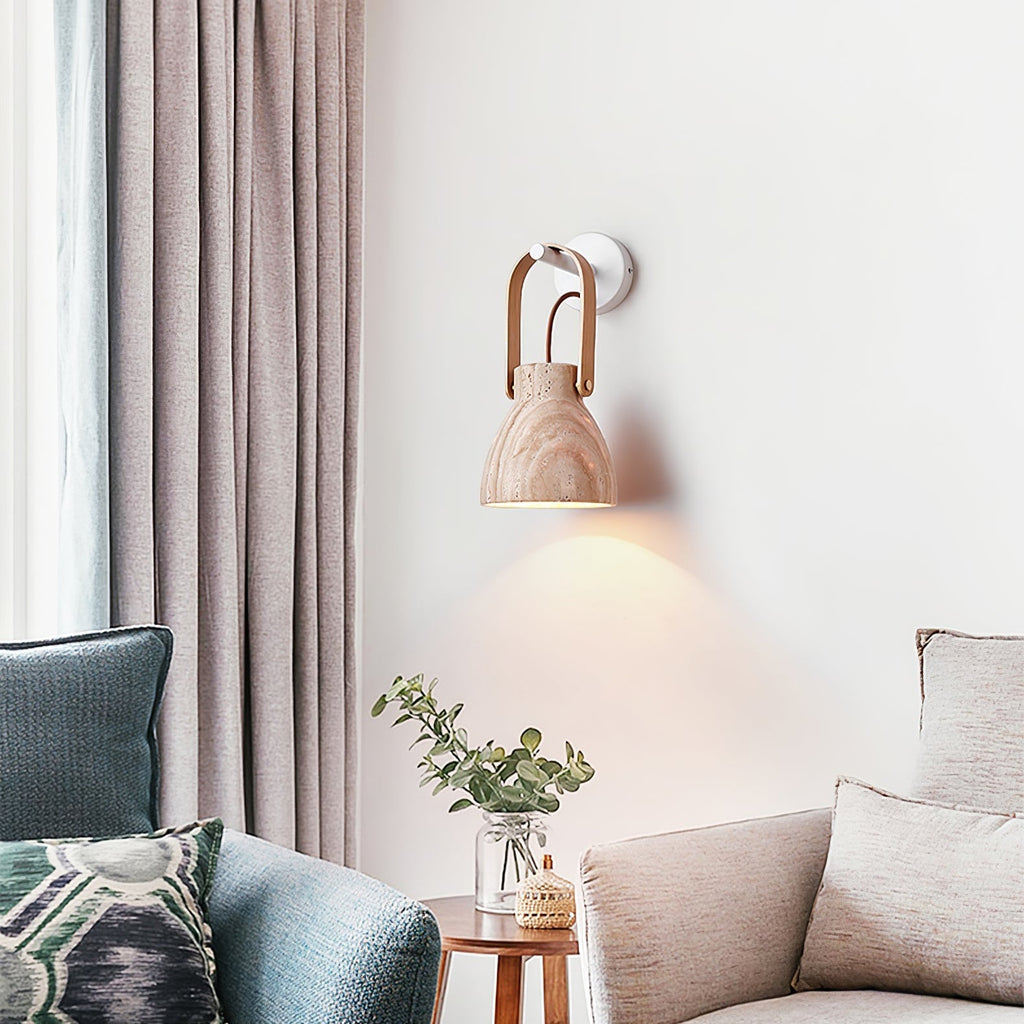 Lanta Arc Stone Sconce