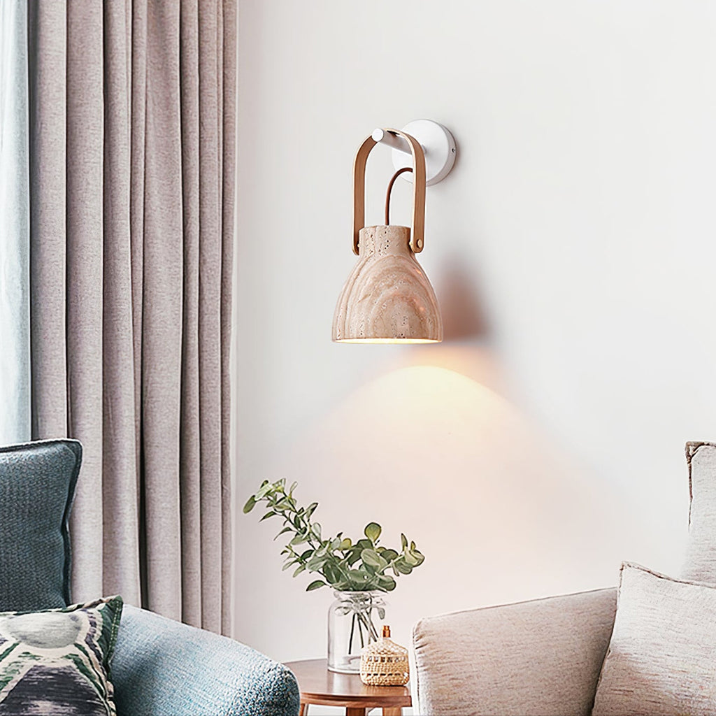 Lanta Arc Stone Sconce