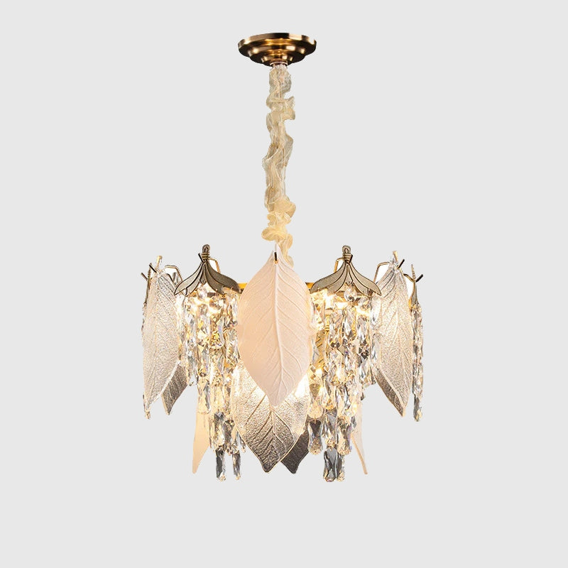 Leaf Crystal Chandelier