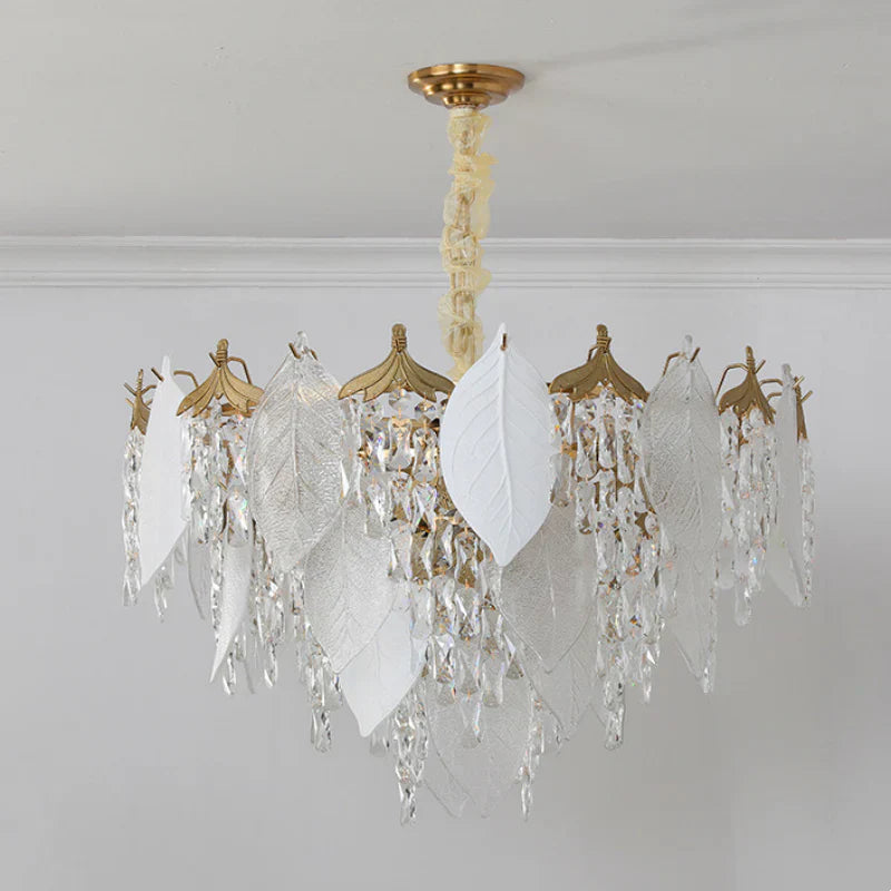 Leaf Crystal Chandelier