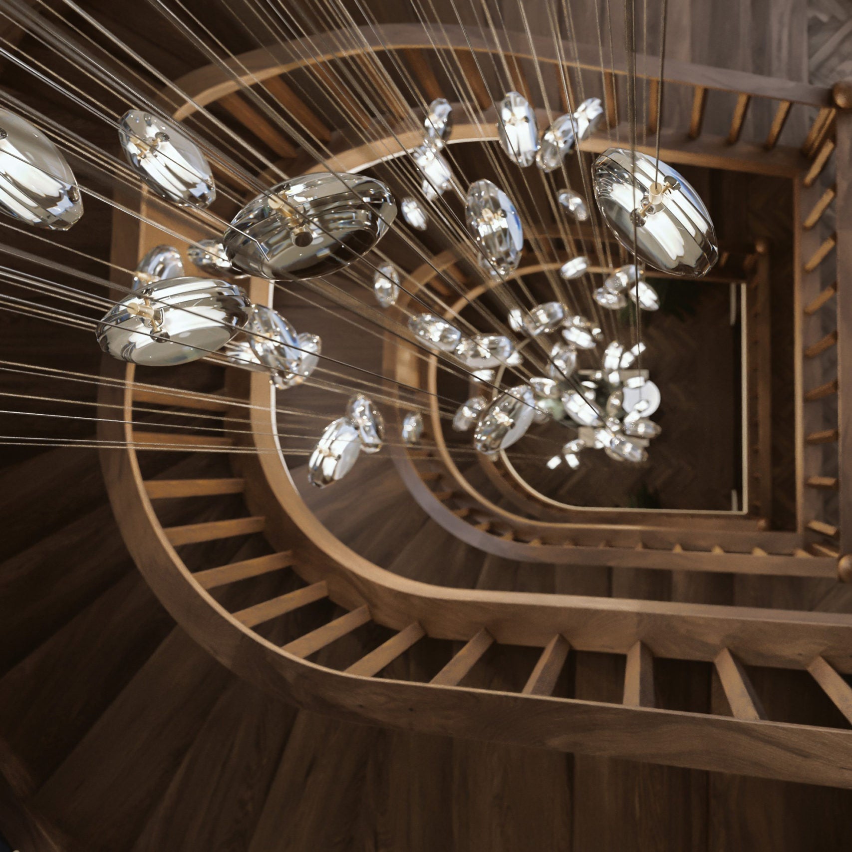 Lens Round Chandelier