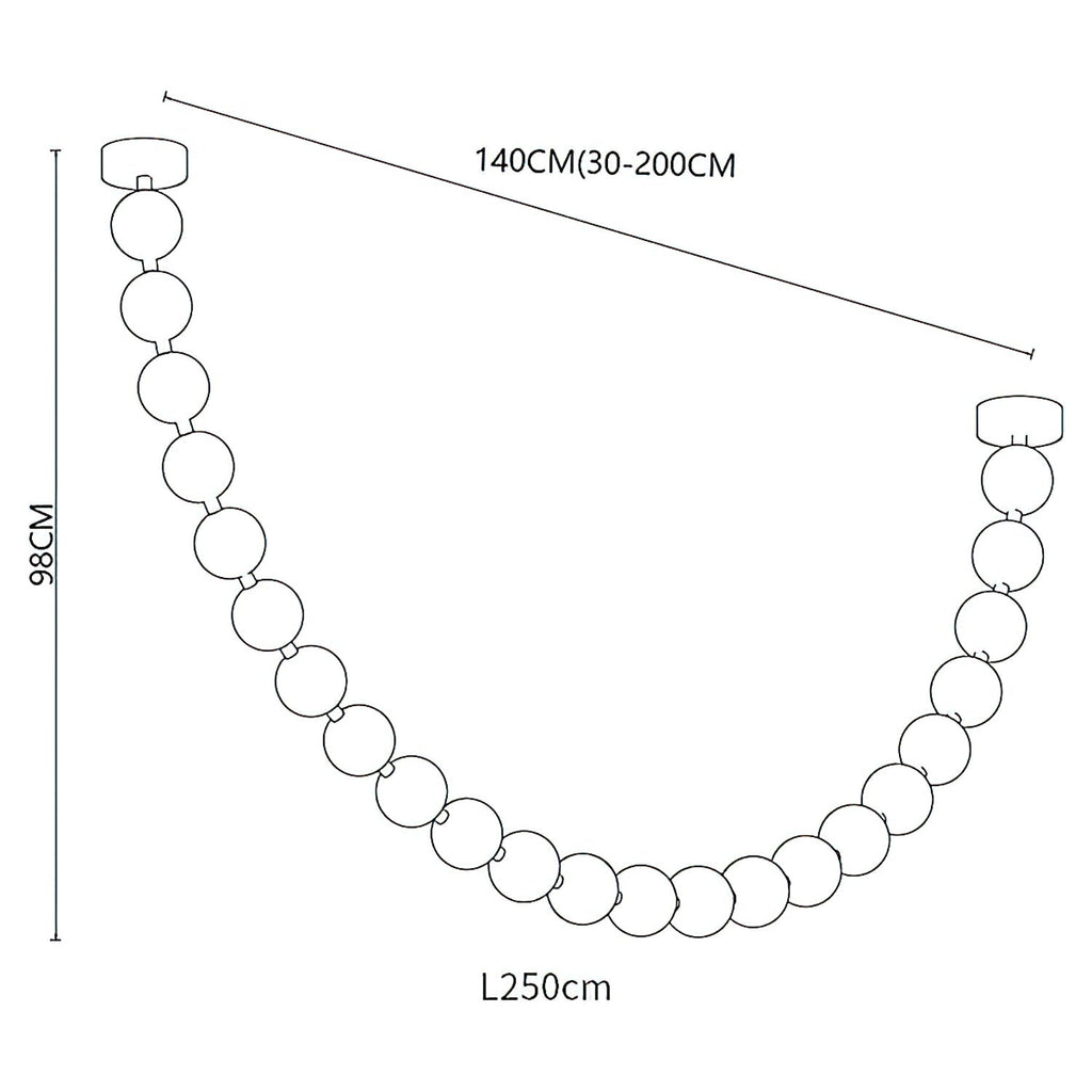Strand Necklace Chandelier