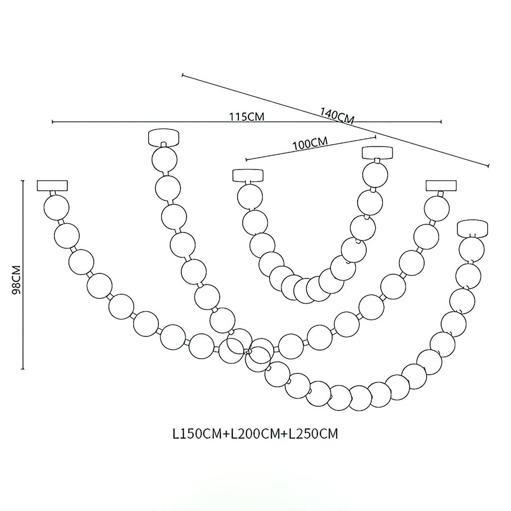 Strand Necklace Chandelier