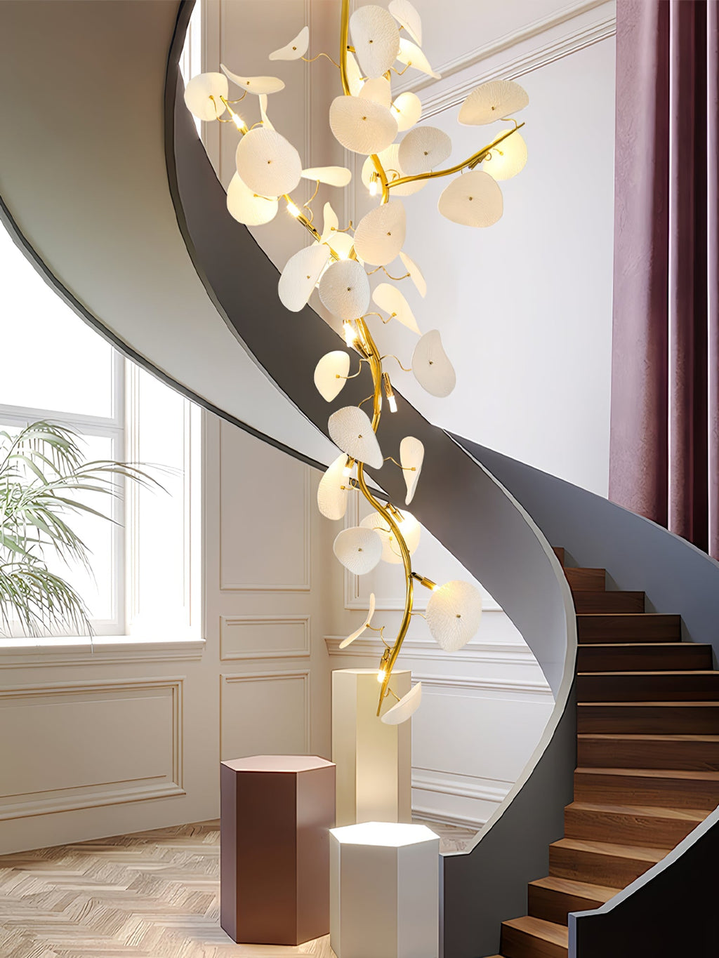 Nebula Petal Chandelier