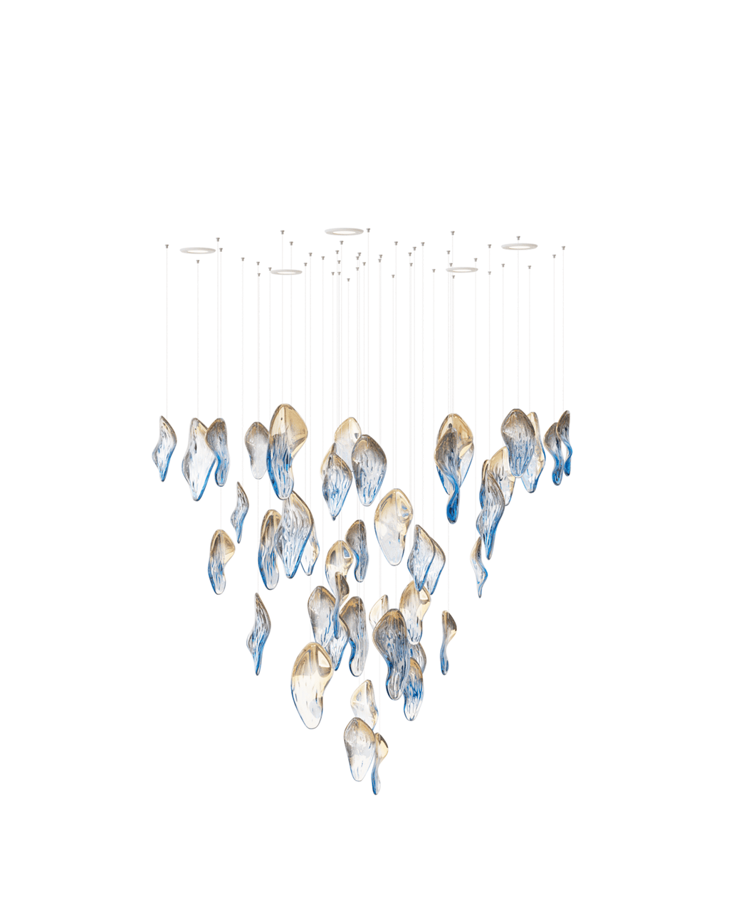 Ocean Drift Blown Glass Customize Chandelier