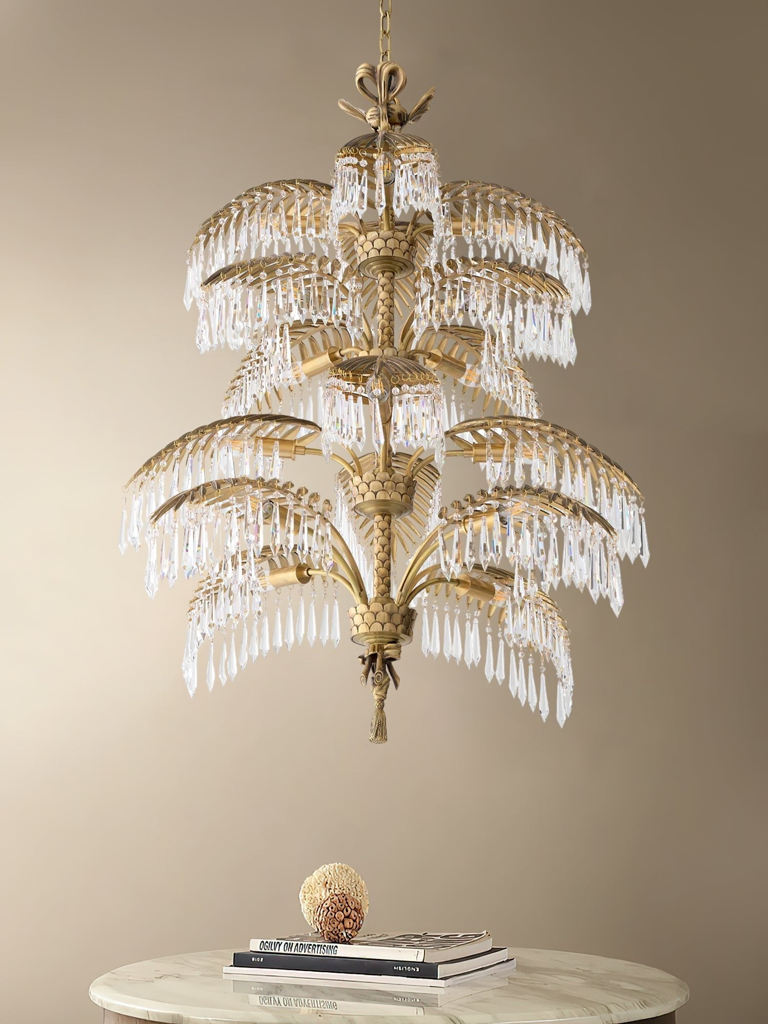 Palmera Brass Chandelier