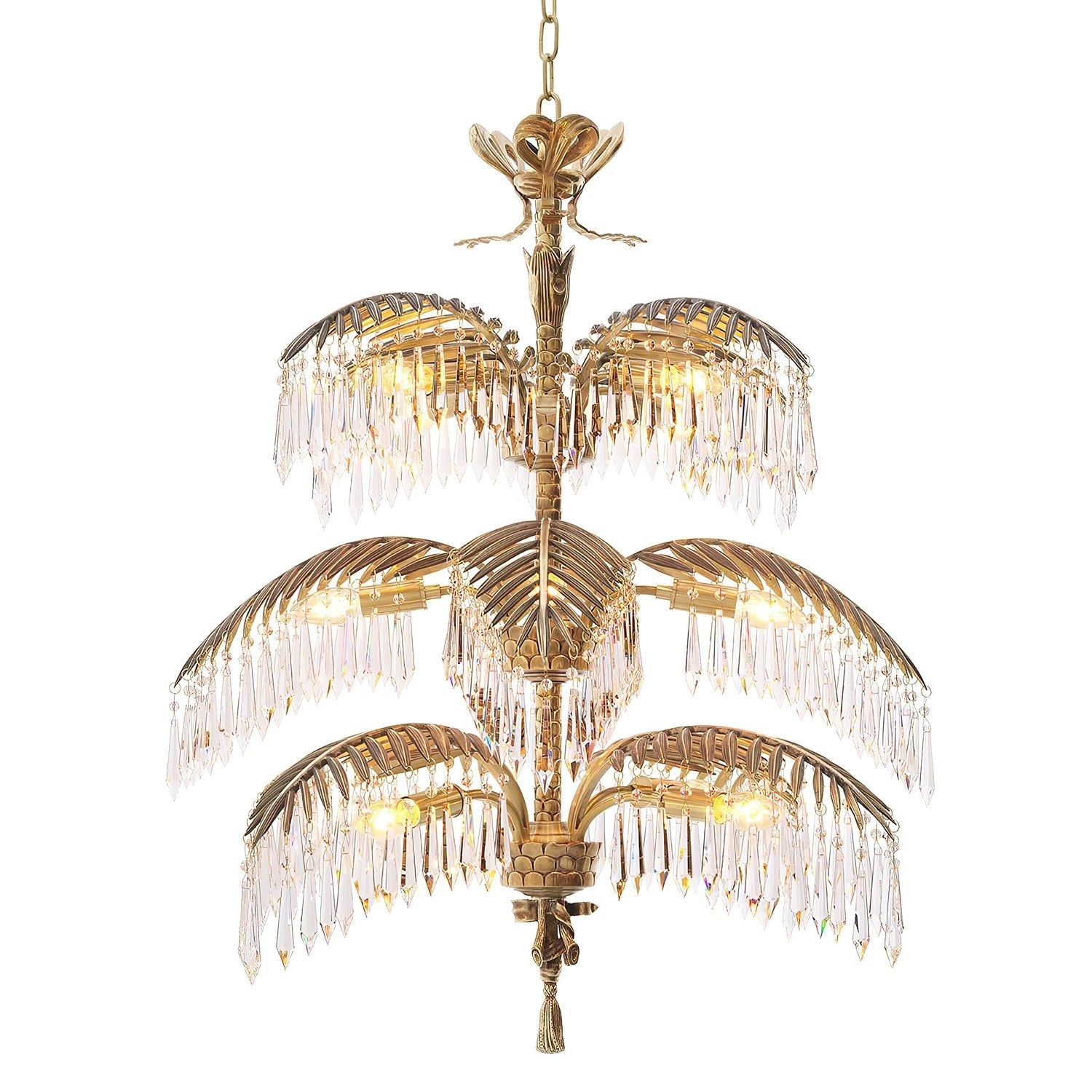 Palmera Brass Chandelier