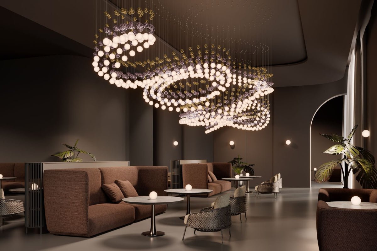 Pearl Curtain Customize Chandelier