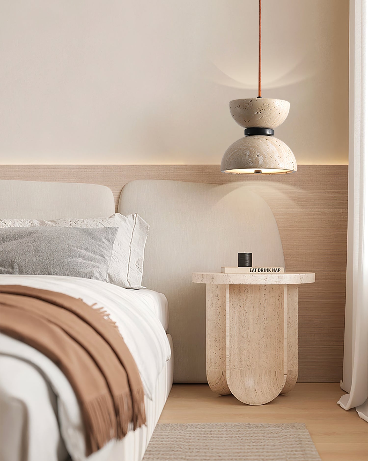 Vireo Travertine Pendant Light