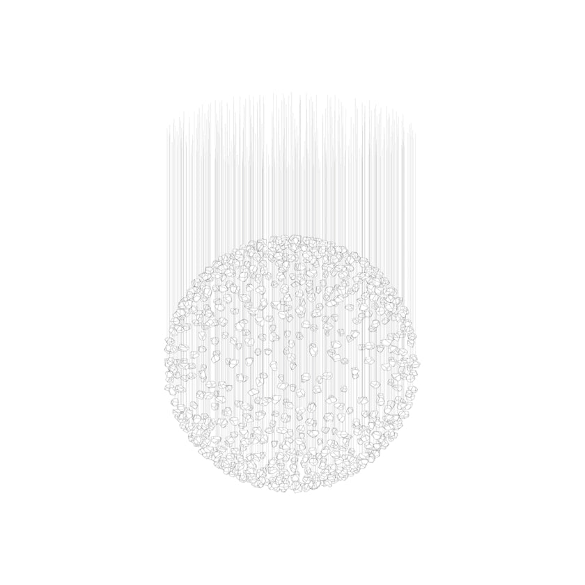 Raw Crystal Customize Chandelier