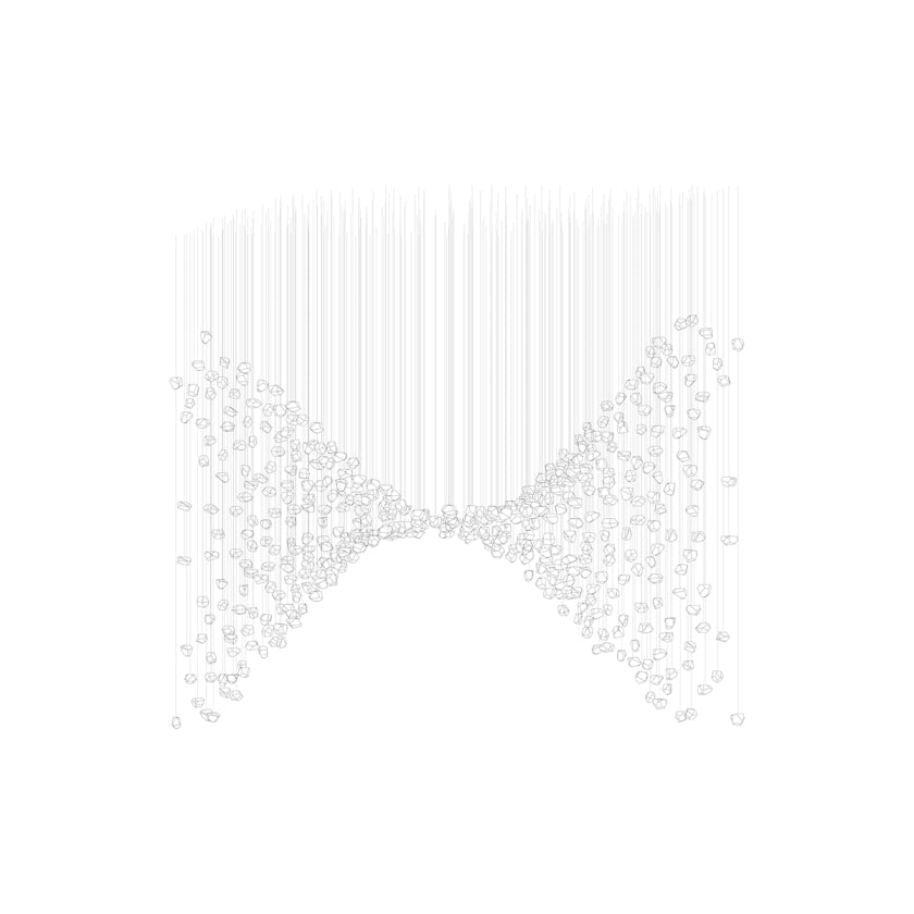 Raw Crystal Customize Chandelier