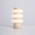 Saturn Travertine Table Lamp