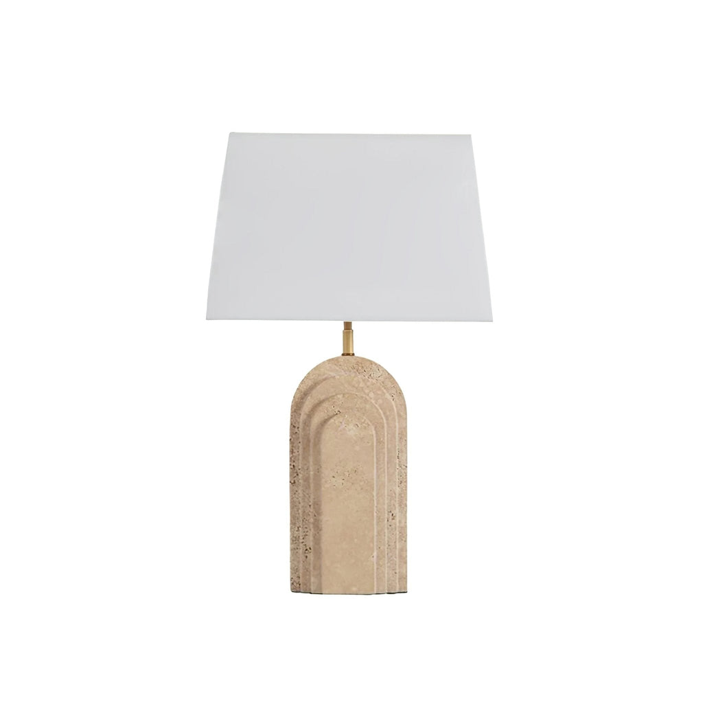 Verdura Travertine Table Lamp