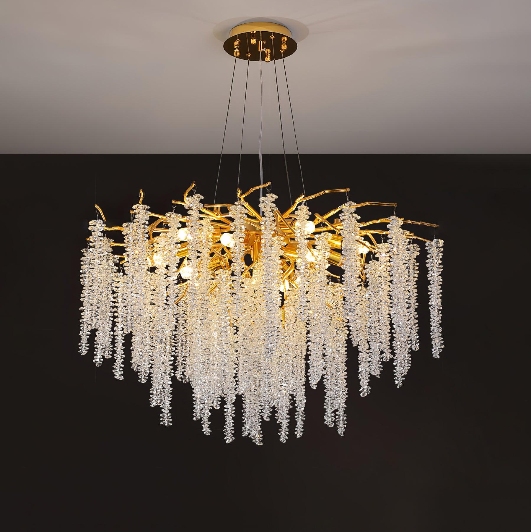 Wisteria Flower Crystal Chandelier