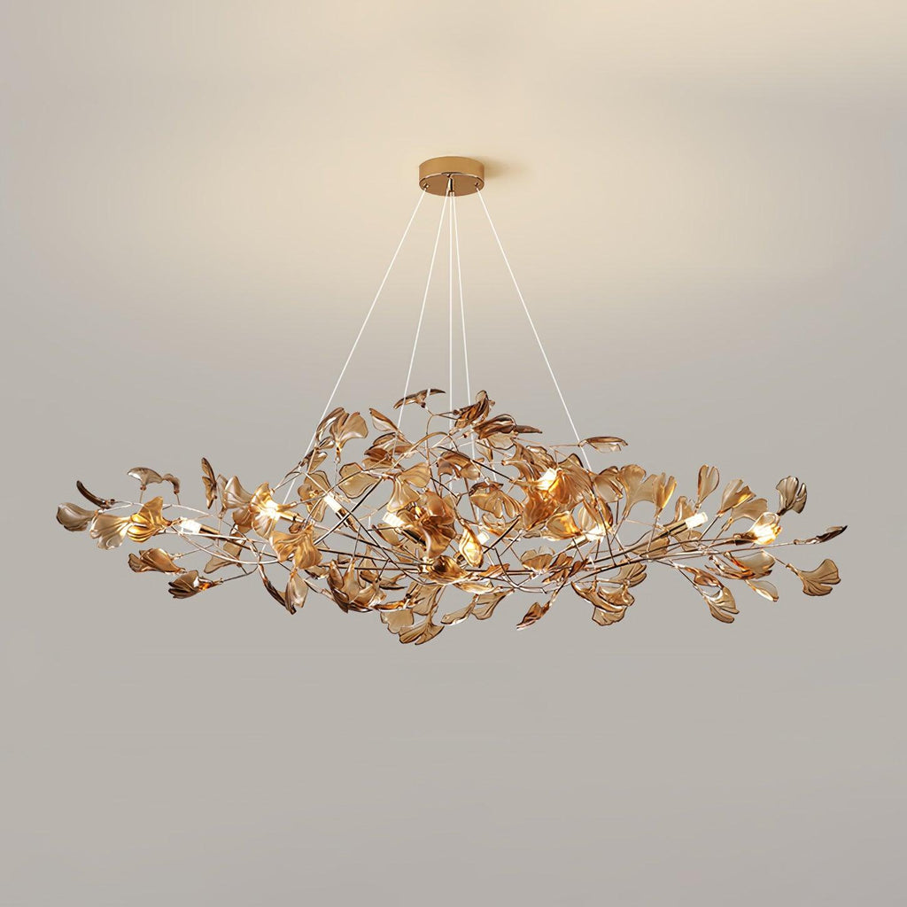 Acrylic Ginkgo Leaf Chandelier