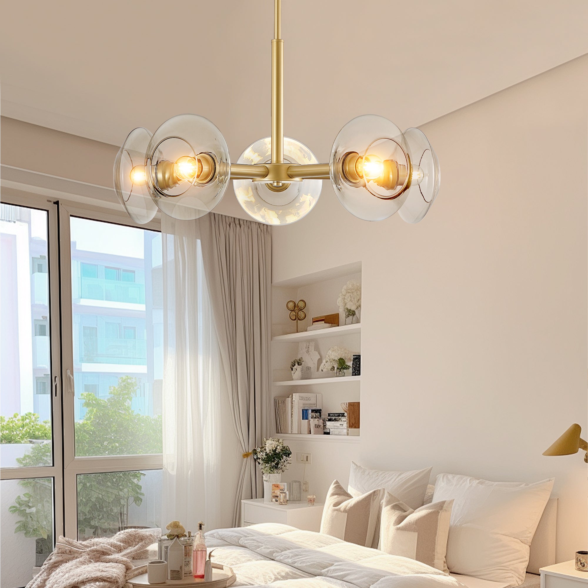 Aenor Gold Sputnik Chandelier