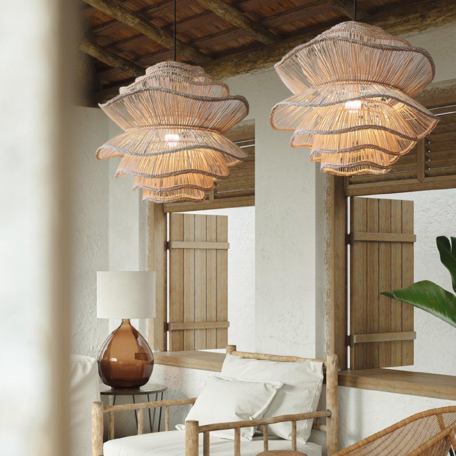 Afterglow Rattan Woven Pendant Light