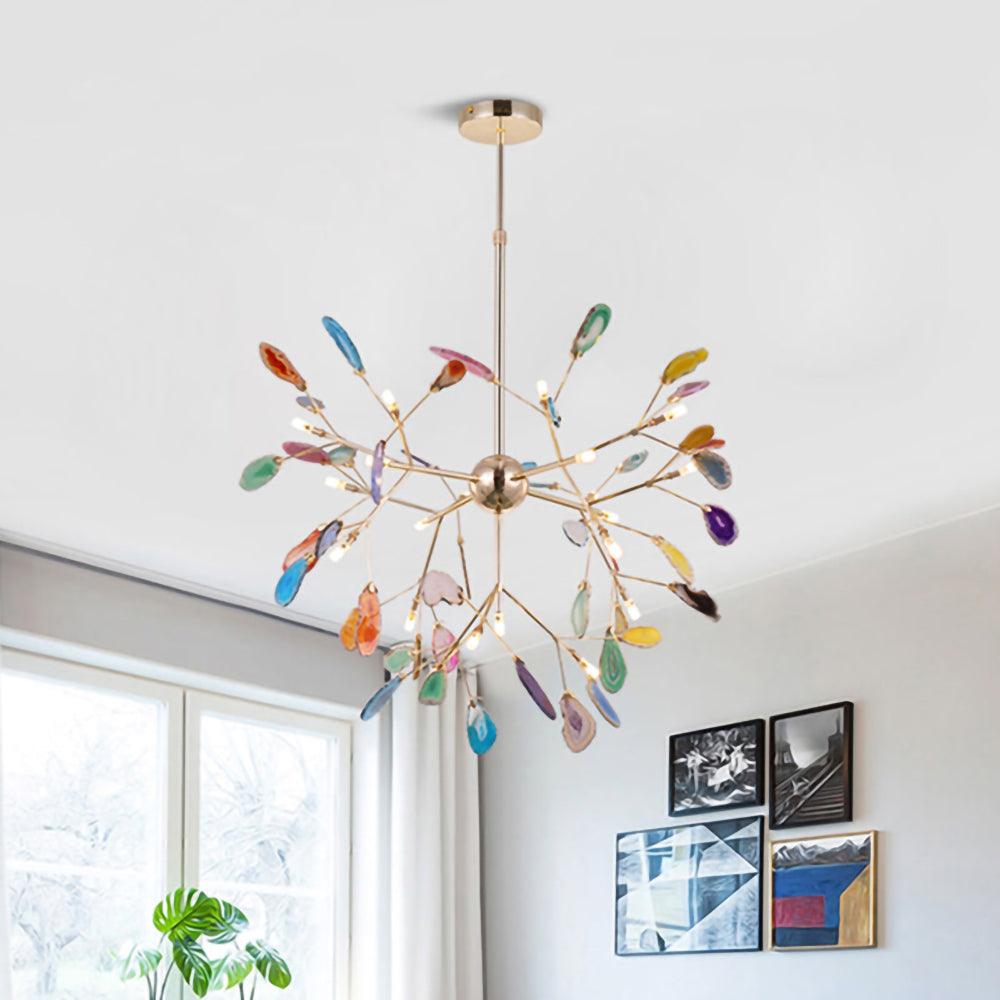 Agate Slices Chandelier