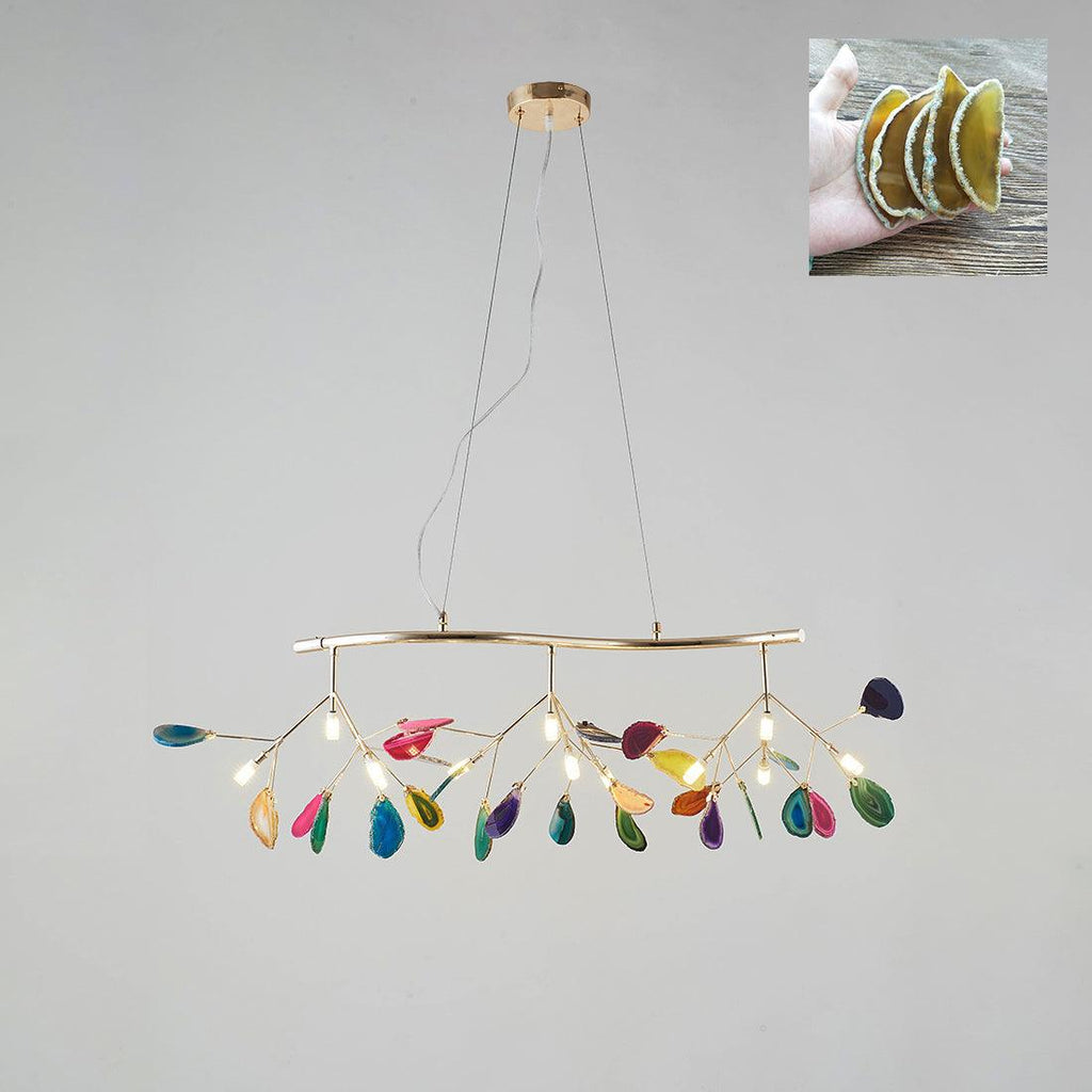 Agate Slices Chandelier