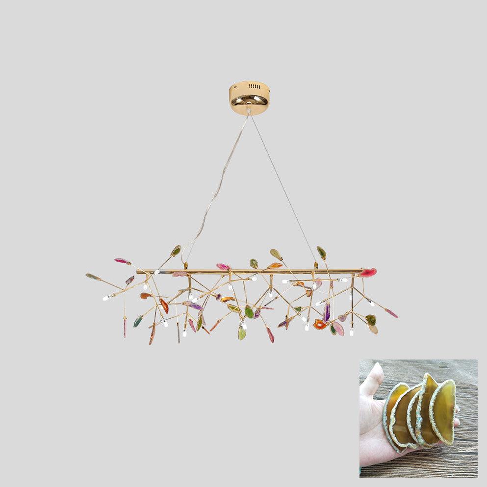 Agate Slices Chandelier