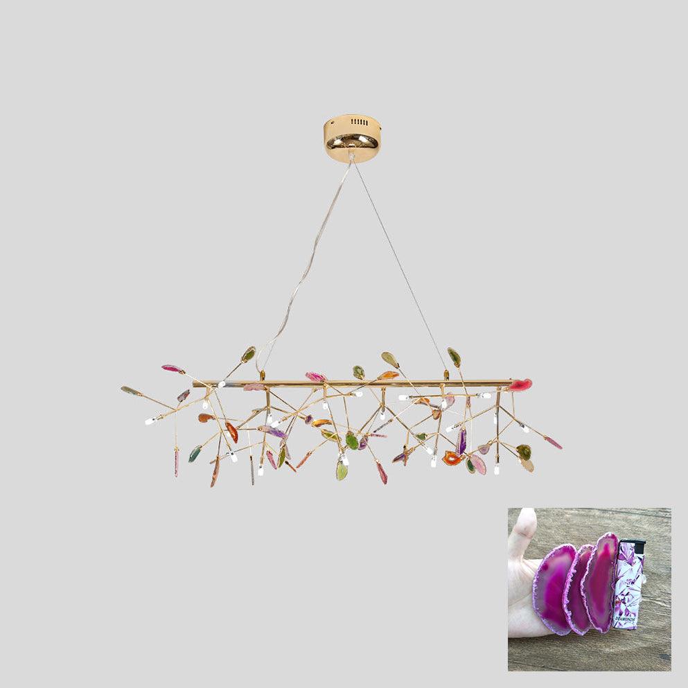 Agate Slices Chandelier
