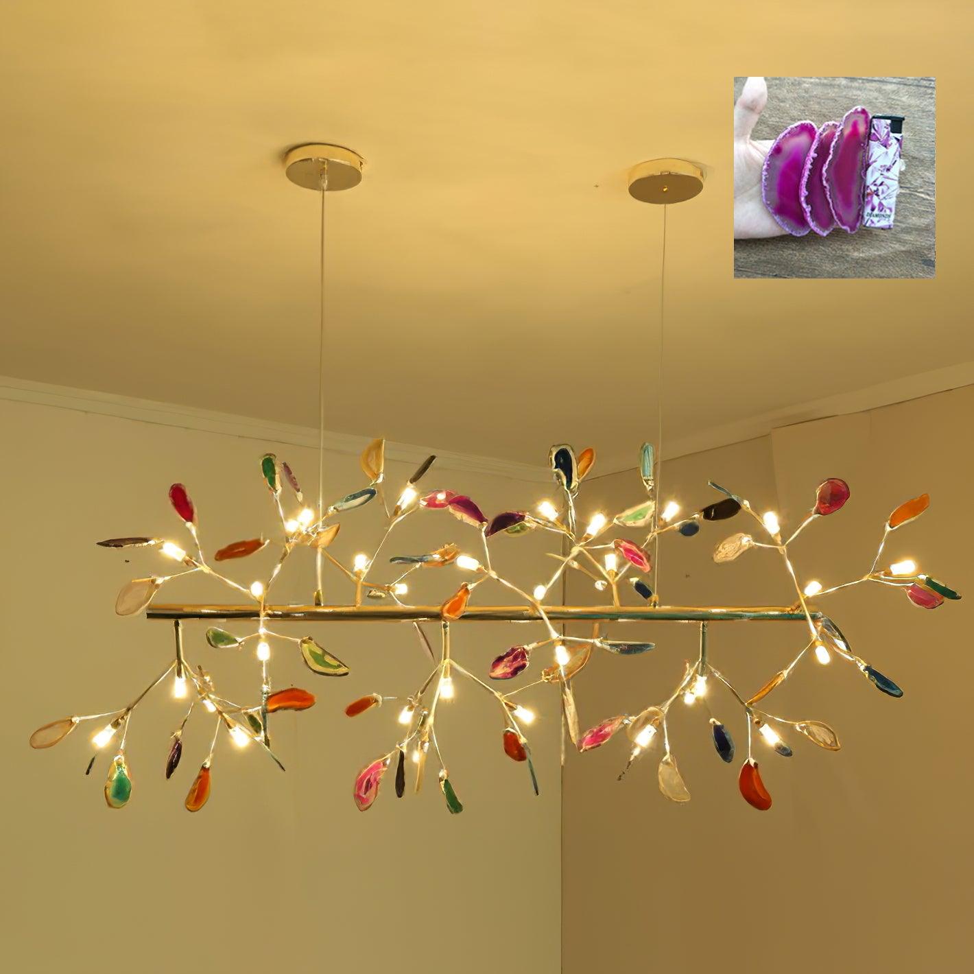 Agate Slices Chandelier