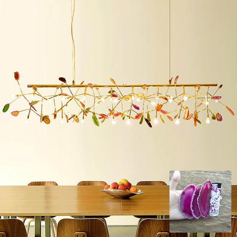 Agate Slices Chandelier