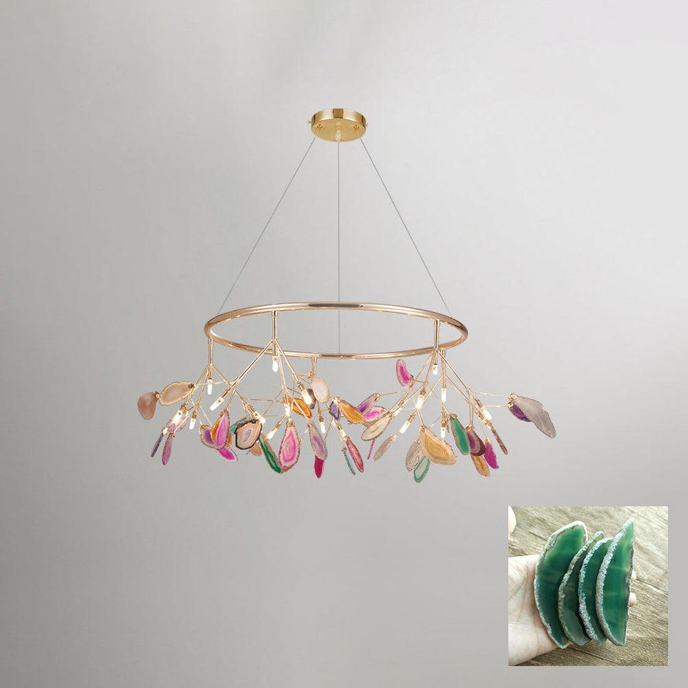 Agate Slices Chandelier