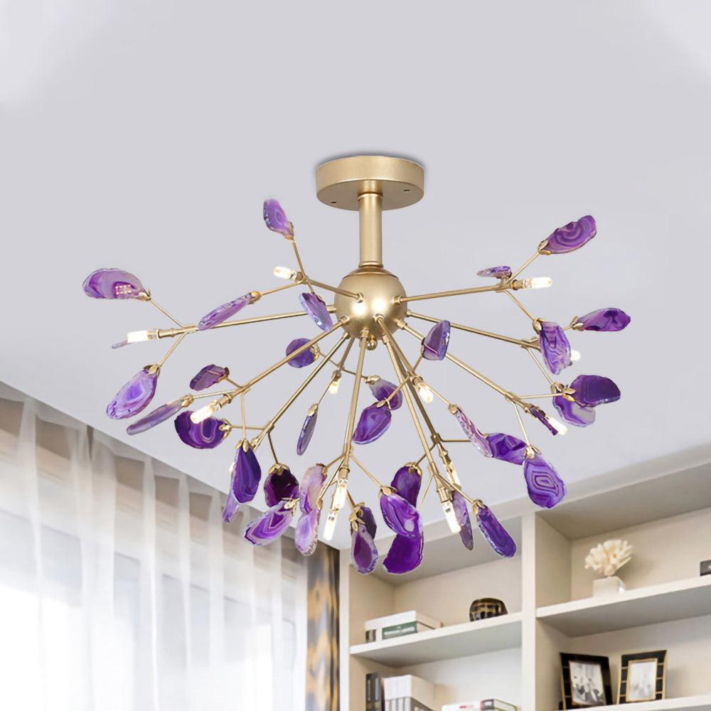 Agate Slices Chandelier