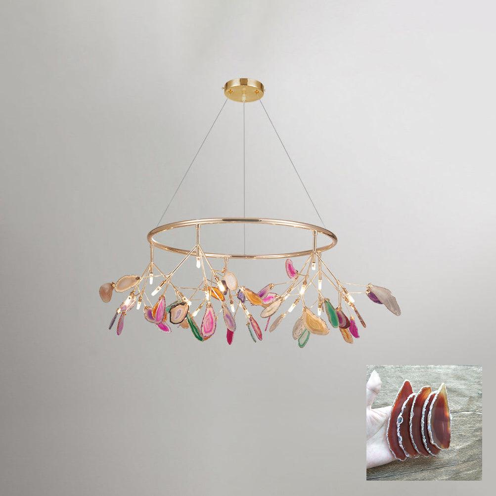 Agate Slices Chandelier