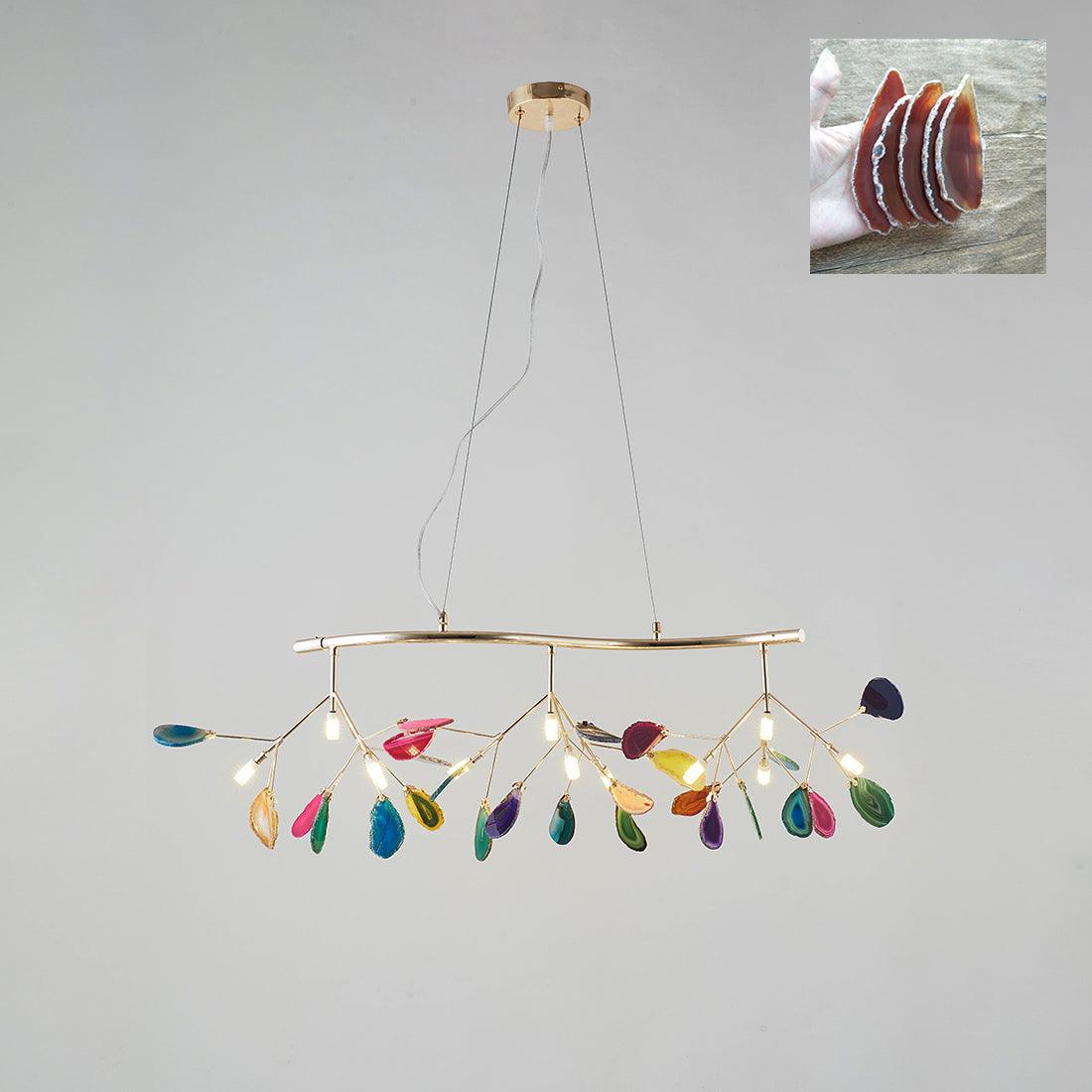 Agate Slices Chandelier
