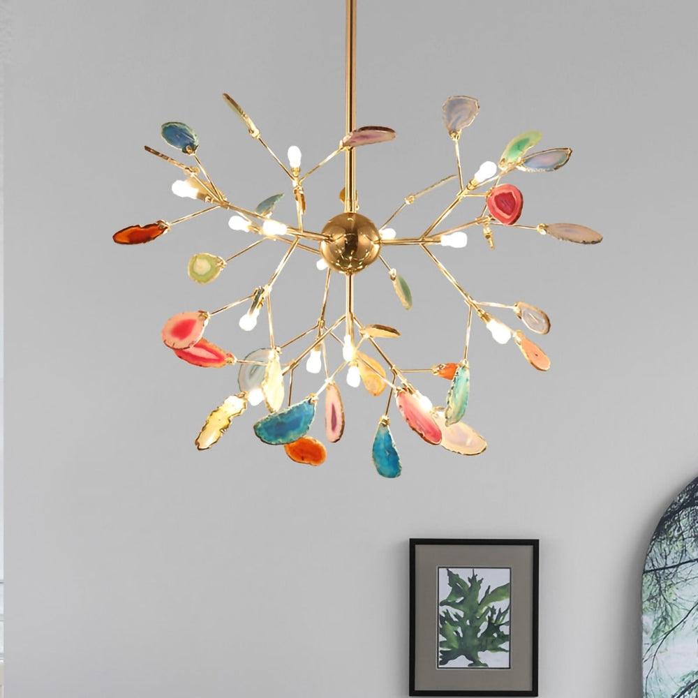 Agate Slices Chandelier