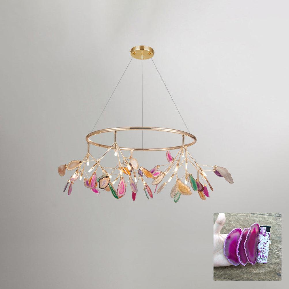 Agate Slices Chandelier