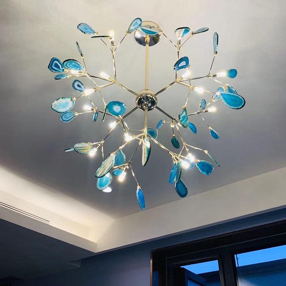 Agate Slices Chandelier