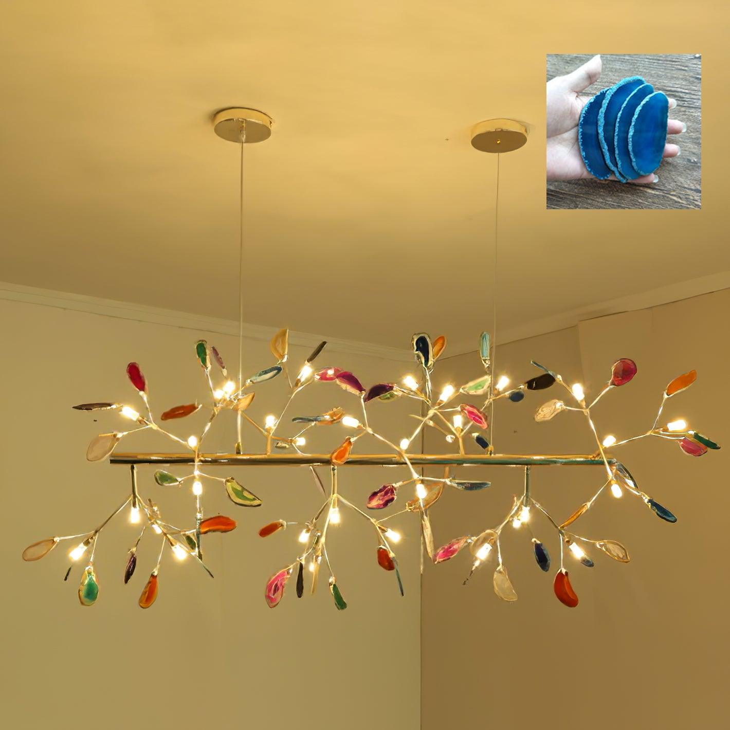 Agate Slices Chandelier