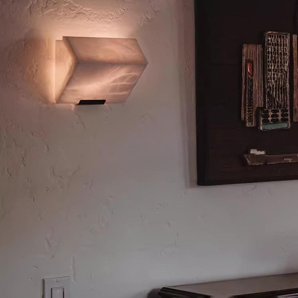 Alabaster Staircase Wall Lamp