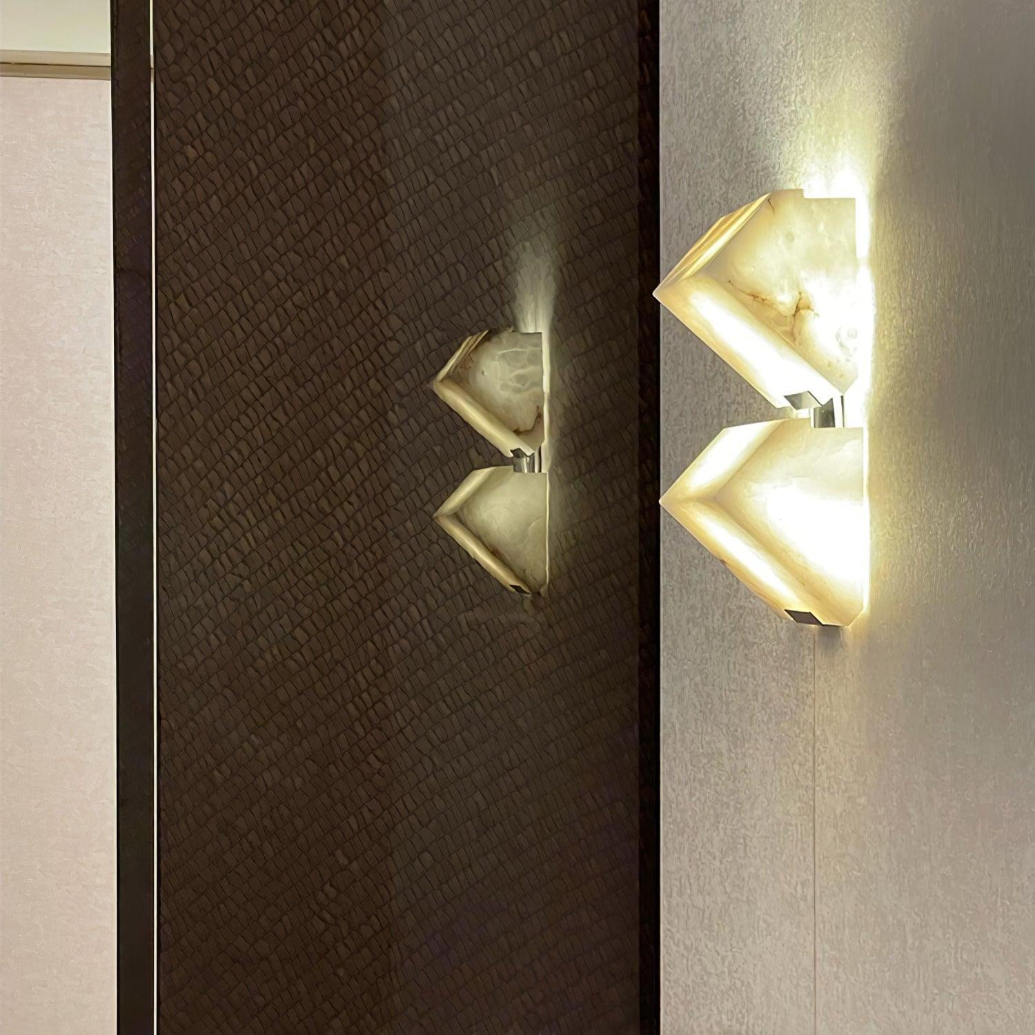 Alabaster Staircase Wall Lamp